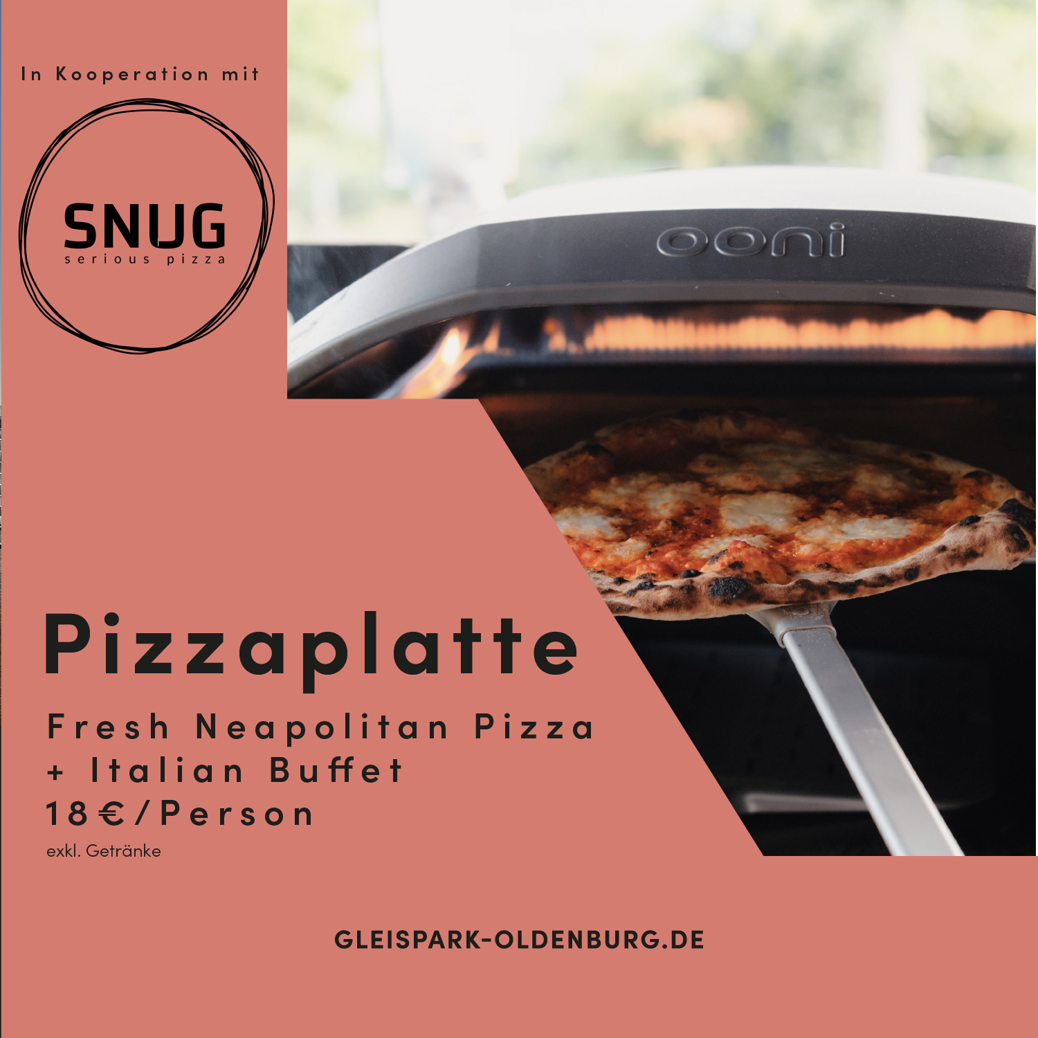 Pizzaplatte mit SNUG Pizza – Neapolitan Pizza